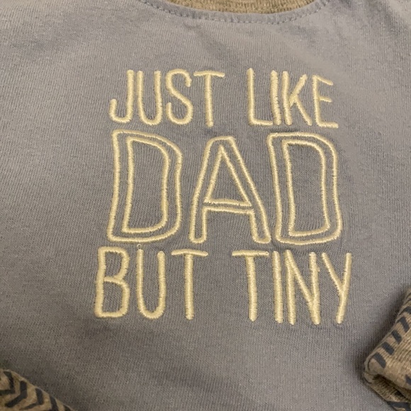 🟣2/$10 Super cute just like dad matching set - Picture 2 of 3